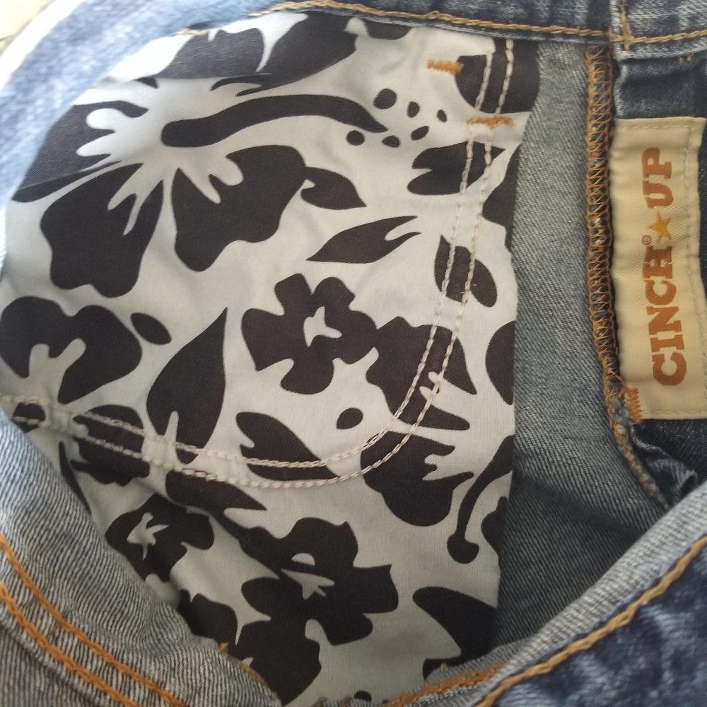 Cinch Carter 100% cotton relaxed fit medium wash denim jeans 31 - Picture 7 of 9